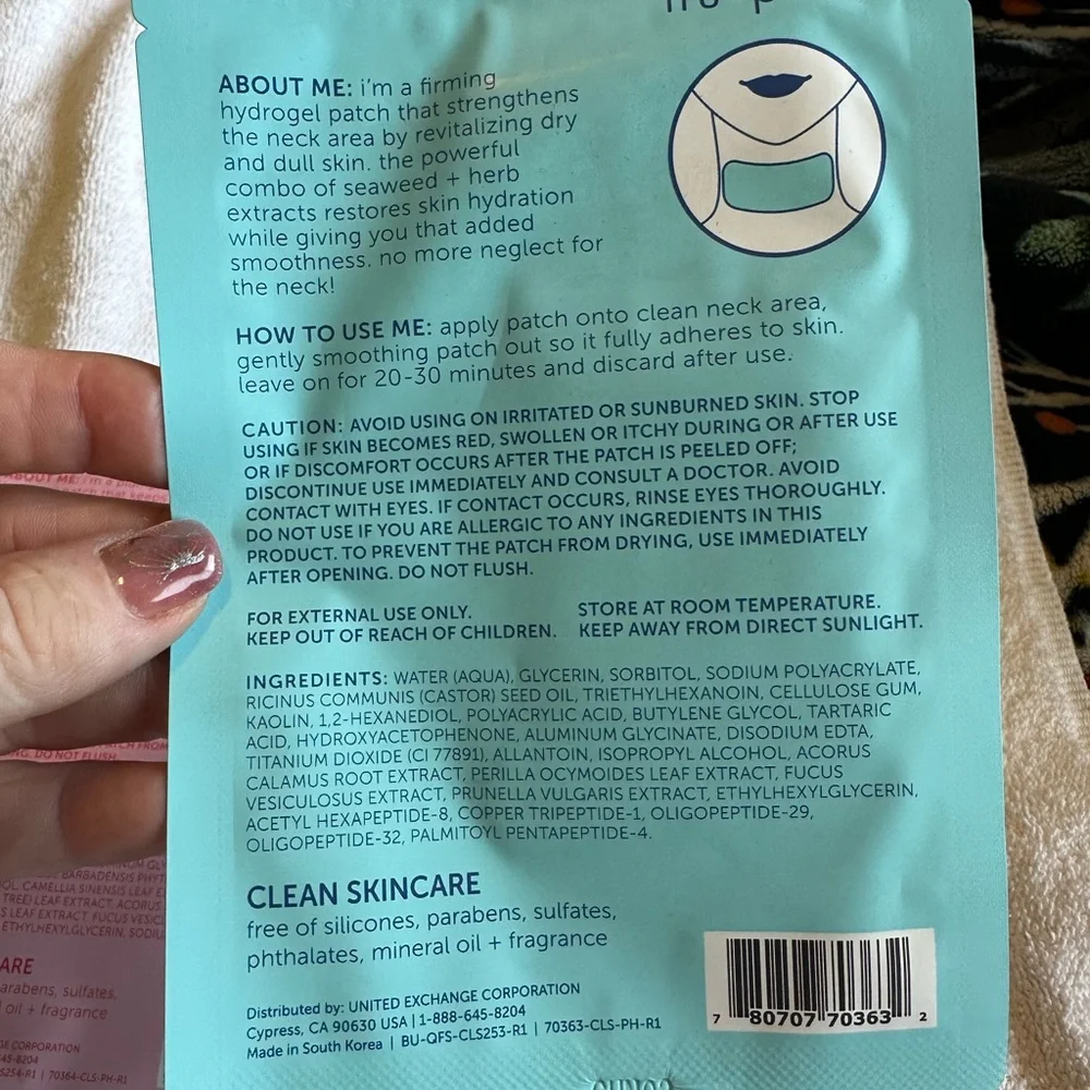 💆‍♀️ Nu-Pore K-Beauty Hydrogel Neck Lift & Smile Line Patch Set Skincare